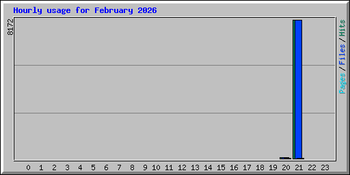 Hourly usage for February 2026